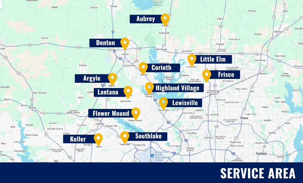 DRIP Plumbing Service Areas Map