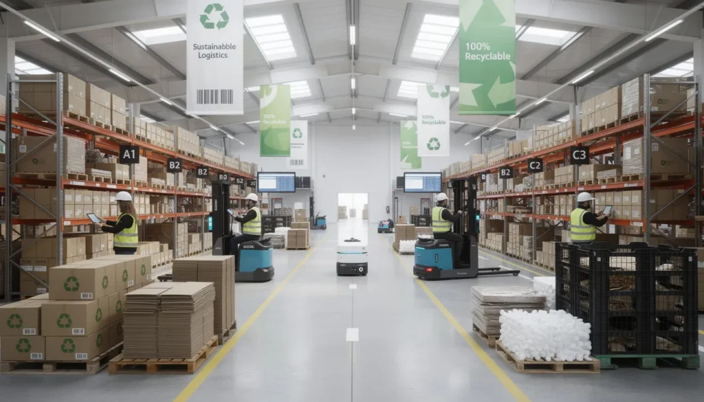 an image depicting sustainable supply chain management