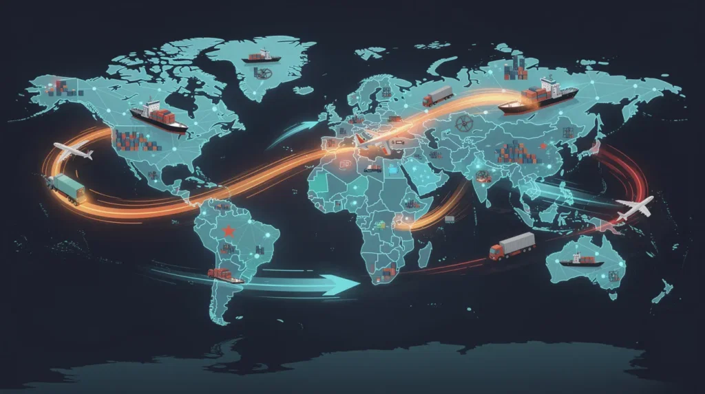 global supply chain graphic representation of integrated reporting