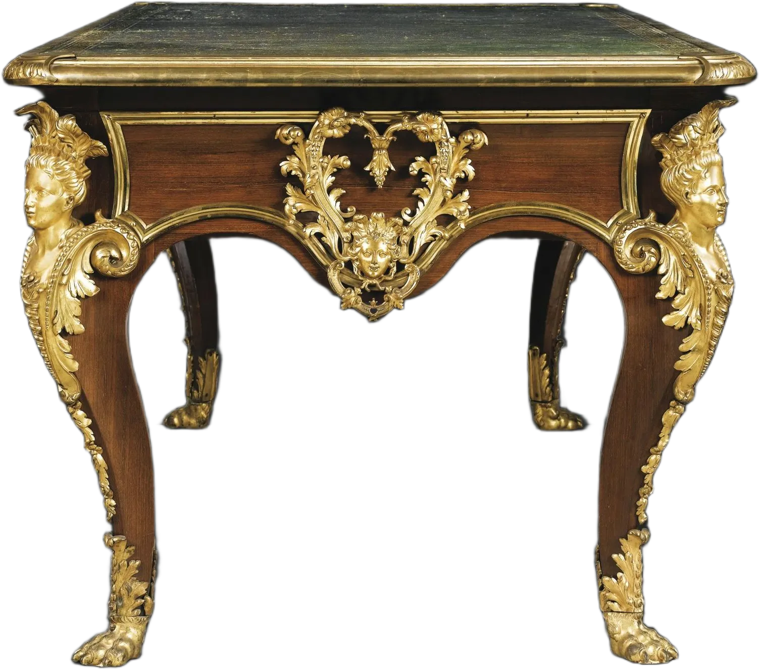 Console en bois doré style Louis XIV ornée