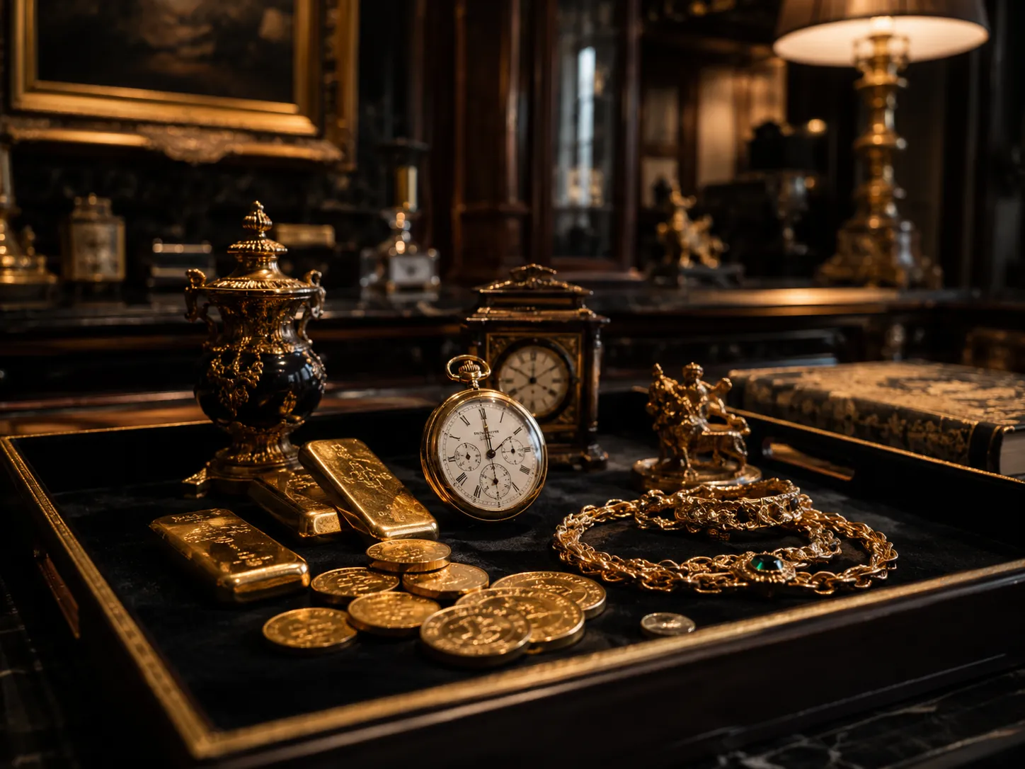 Lingots d’or, montre gousset et bijoux anciens