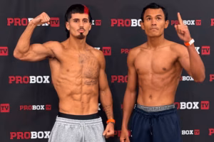 Brayan “Zurdo” Jiménez cumple en la báscula