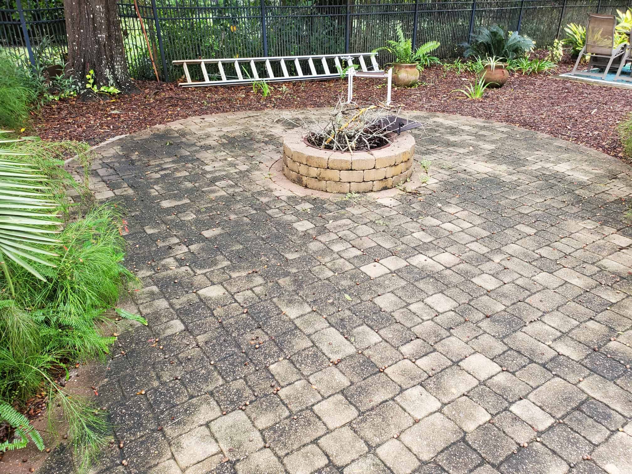 soft wash house cleaning Jacksonville - A residential home exterior undergoing soft wash house cleaning in Jacksonville, show