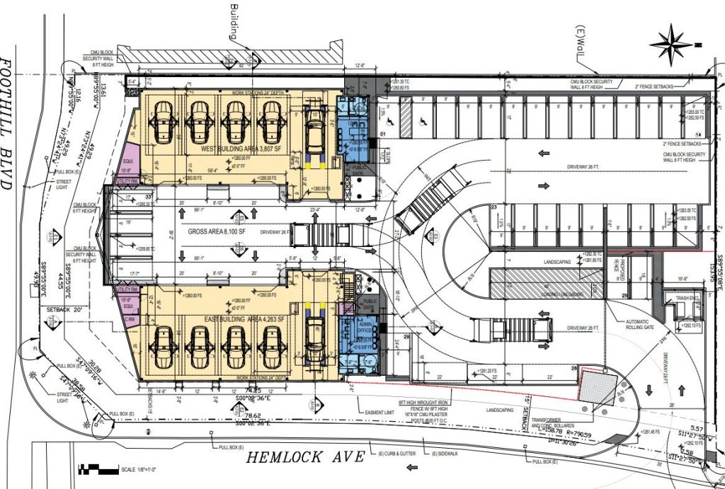 Innodez Engineering MEP Engineering for a 2-Story Car Repair Building in Fontana, CA - InnoDez