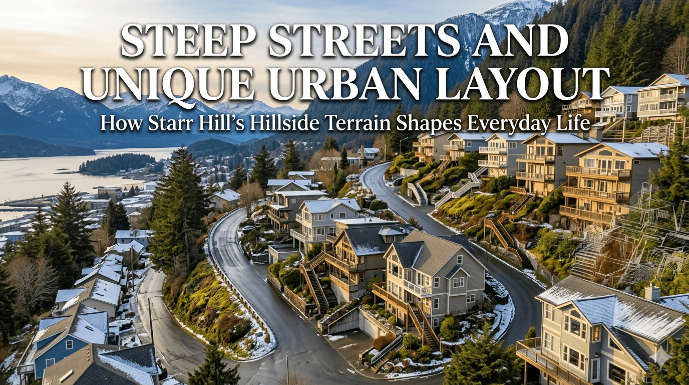 Starr Hill in Juneau, Alaska: A Hillside Neighborhood with Views, History, and Local Character 1 Steep Streets and Unique Urban Layout