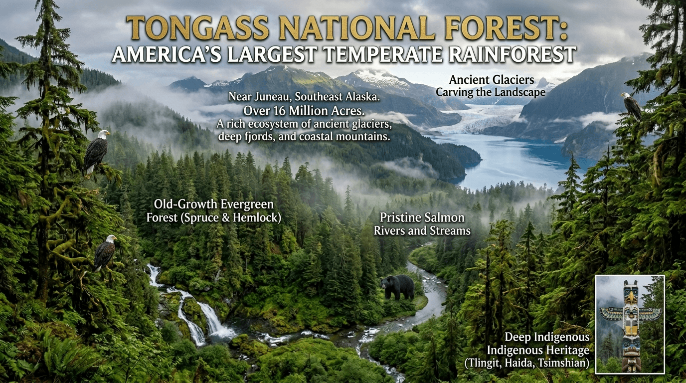 Tongass National Forest in Juneau, Alaska: America’s Largest Temperate Rainforest