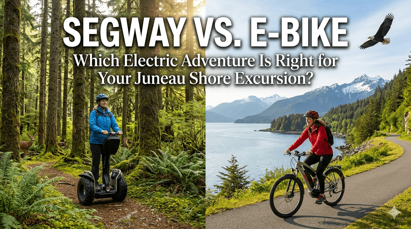 Segway vs. E-Bike: Which Electric Adventure is Right for Your Juneau Shore Excursion?