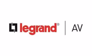Legrand logo on a white background, representing the company's partnership with JSC Systems.