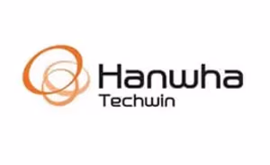 Hanwha and JSC partnership web tile with logos and branding elements, emphasizing collaboration and technology focus.