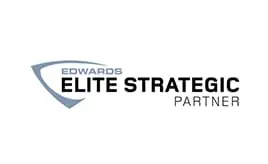 Logo of EST-Elite, a partner of JSC Systems, featuring bold typography and a sleek design.