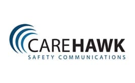 CareHawk logo with stylized hawk and text, representing the brand's identity on JSC Systems partner page.