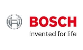 Bosch logo on a white background, representing the brand's partnership with JSC Systems.