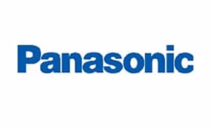 Panasonic logo on a web tile with a blue and white color scheme, representing a partnership with JSC Systems.