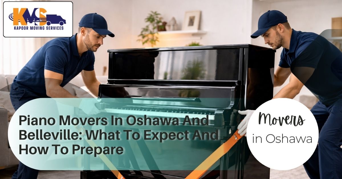 professional movers preparing to move a piano safely