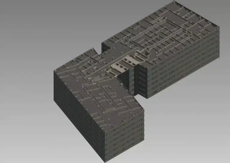 3d rendering of an impossible architectural structure