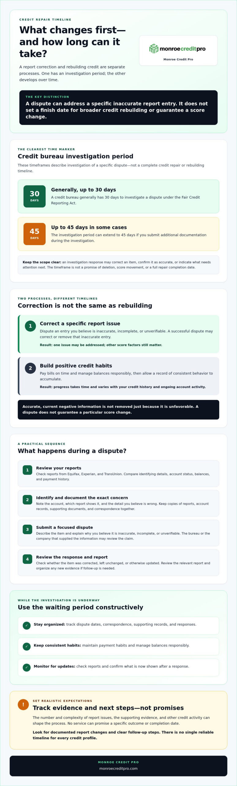 How Long Does Credit Repair Take? A Realistic Timeline