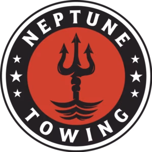 Neptune Towing Logo design for 24/7 roadside assistance and towing services in Tulsa Oklahoma