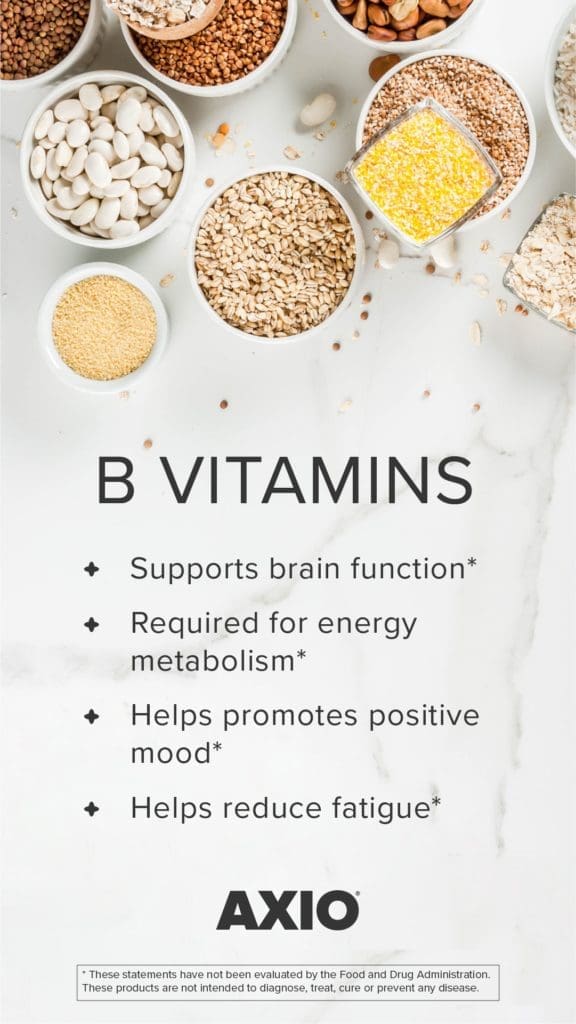 Revitalice su energía de forma natural: Libere el poder de Axio Drink 4 AXIO Vitaminas B