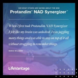 Protandim NAD Synergizer Testemunho de Maria Williams 1080x1080