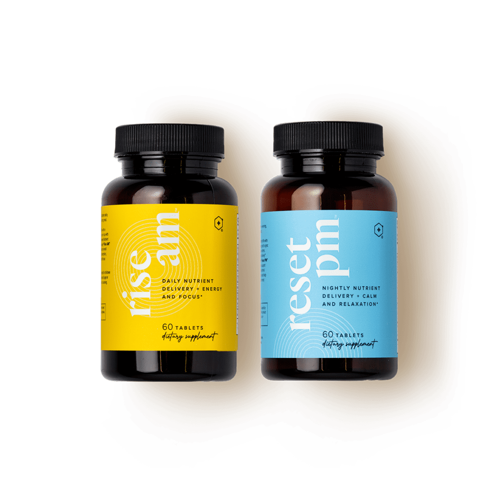 Despertar a saúde com Lifevantage Rise Am e Reset Pm System Essentials 3 Sistema Rise AM e Reset PM