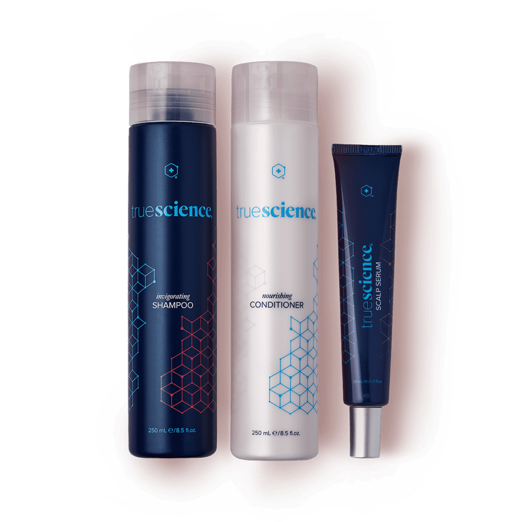 Transforme a sua rotina com os Cuidados do Cabelo Truescience para obter resultados espantosos 6 Sistema de tratamento capilar TrueScience