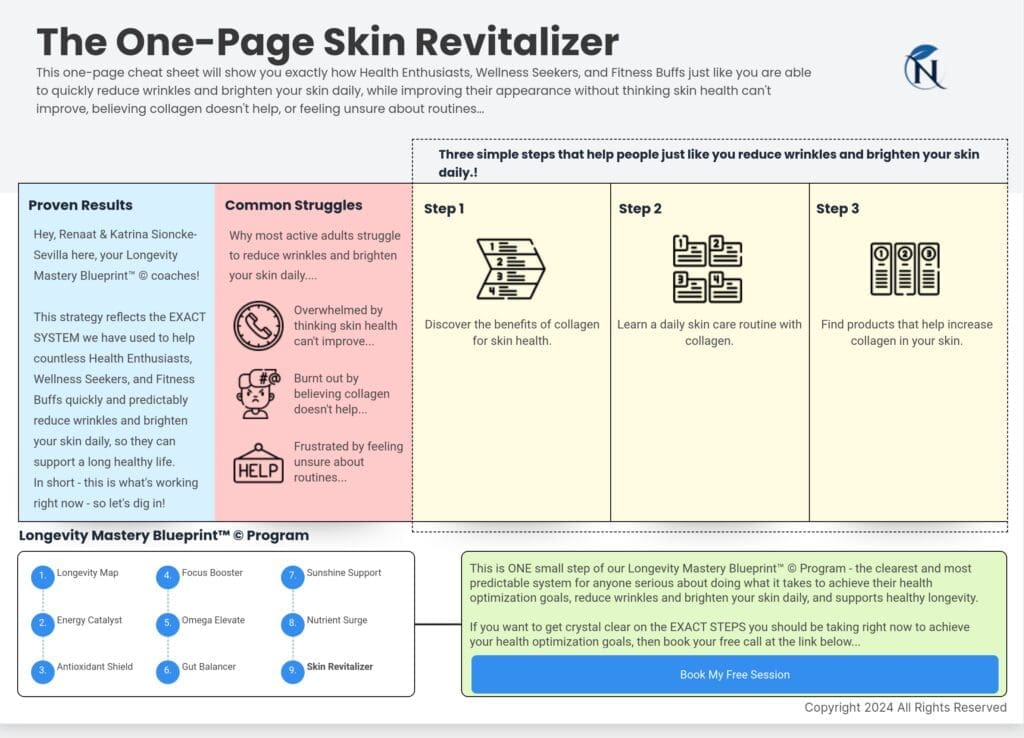 Skin Revitalizer 1 0091 Longevity Mastery Bluprint cheatsheets 9