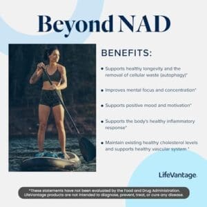 Suplemento NAD apoia um sistema vascular saudável, suplementos energéticos e vitaminas de concentração, suplementos NAD para resíduos celulares e saúde geral 5