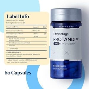 Suplemento NAD apoia um sistema vascular saudável, suplementos energéticos e vitaminas de concentração, suplementos NAD para resíduos celulares e saúde geral 3