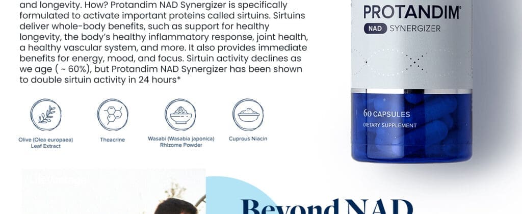 Unlock Longevity: Enhancing Your Health With Sirtuins Supplement 7 NAD Supplement Supports a Healthy Vascular System, Energy Supplements, and Focus Vitamins, NAD Supplements for Cellular Waste and Overall Health description 5