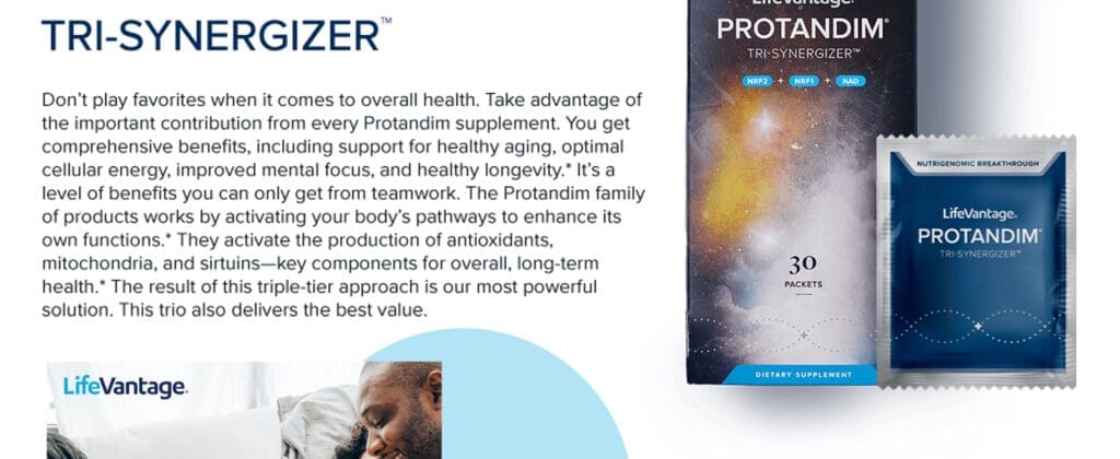 Experience Ultimate Youth With Best Antiaging Supplement: Protandim Tri-Synergizer 7 Protandim Tri Synergizer LifeVantage description 5
