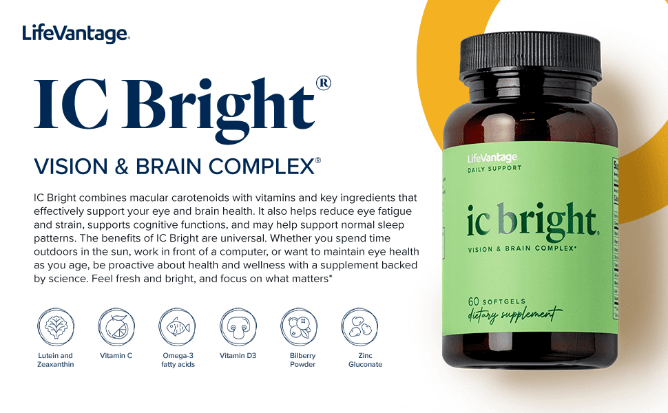 Desbloquear percepções mais claras com Lifevantage Ic Bright: O seu olho e o seu cérebro - companheiro 2 Desbloquear percepções mais claras com o LifeVantage IC Bright: O seu companheiro de olhos e cérebro
