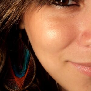 eye, eyes, earring, look, smile, lips