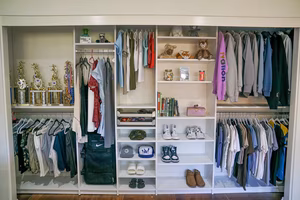 Orange County Closet Designers for Shoe Lovers Reach in closet organization for shoe design.