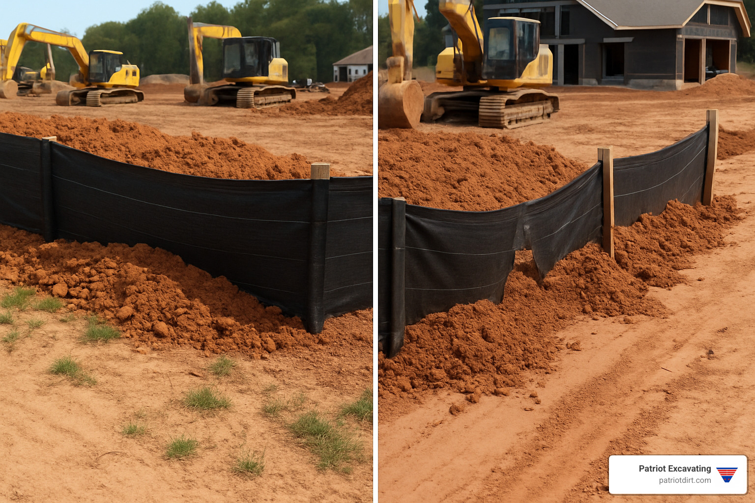 - Construction site sediment control - Construction site sediment control