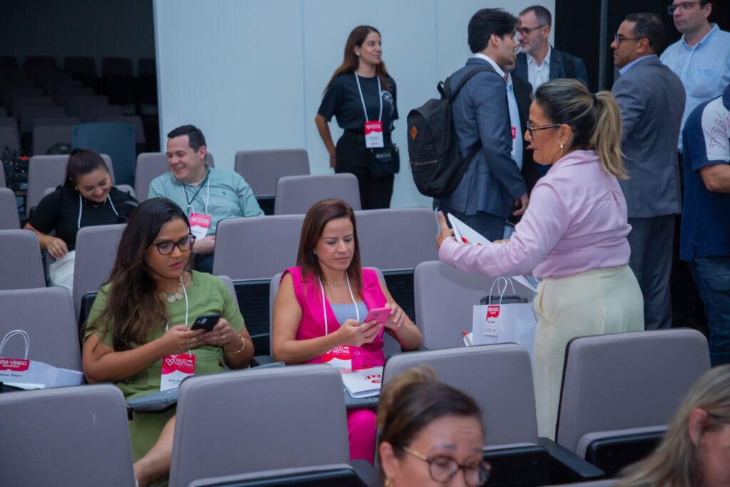 P&F Brazil team members listening to a presentation at the 2025 Sales Meeting