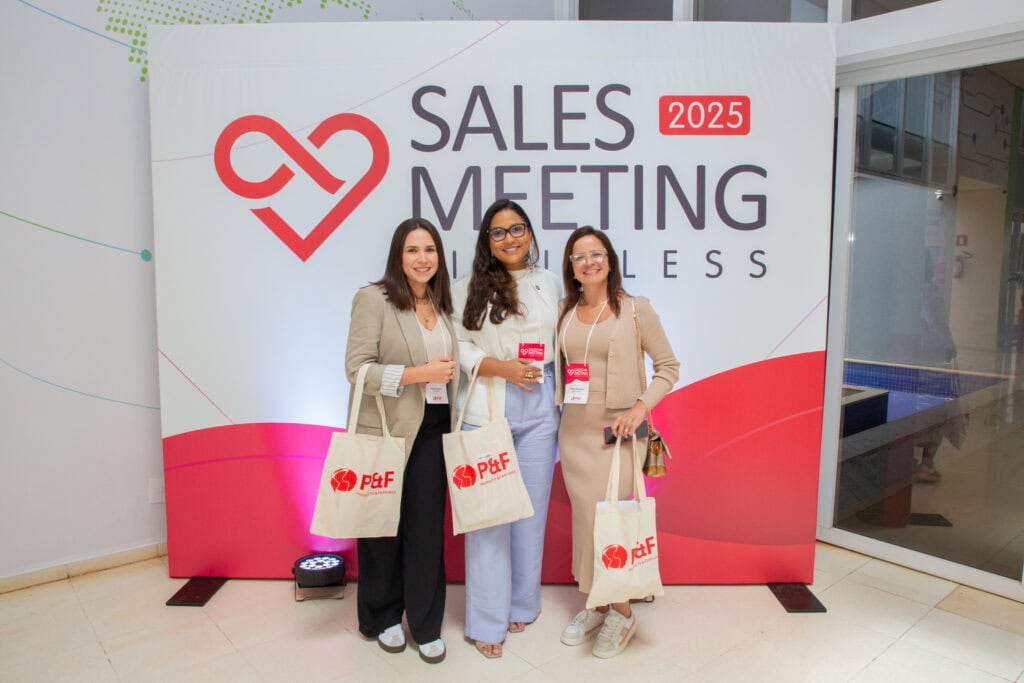 P&F Brazil team members standing for a photo at the 2025 Sales Meeting