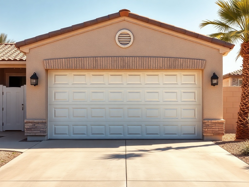 Don't Ignore a Shaking Garage Door — Here's How to Fix It Safely A residential garage door mid-close showing the type of door that commonly requires same day garage door repair when vibration or shaking is present