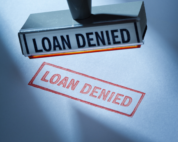 Loan Denied Stamp