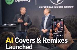 Spotify and UMG Launch AI Covers and Remixes for Fans