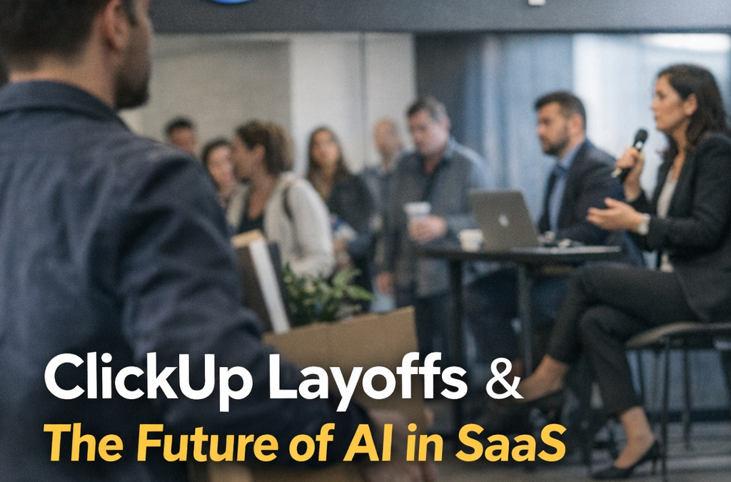 ClickUp Layoffs Spark Debate on Future of AI in SaaS