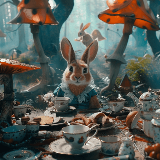 alliceinwonderland-rabbit Alice and the Rabbit