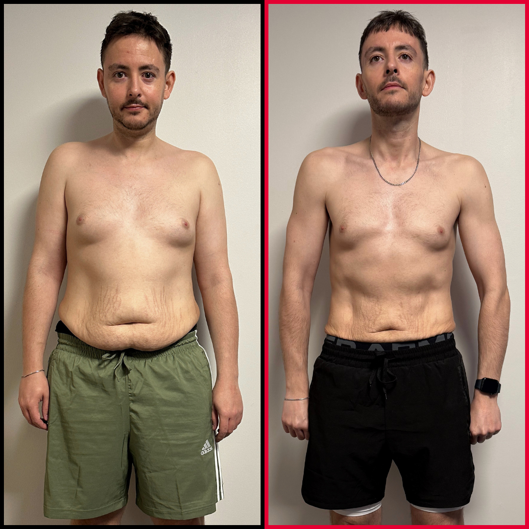 David, 38 – transformare înainte și după: −20 kg