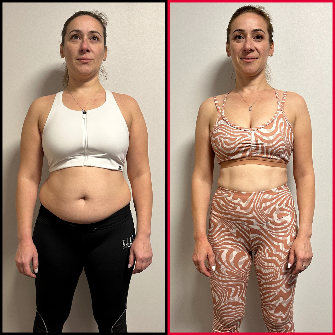 Alexandra, 40 – transformare înainte și după: −10 kg