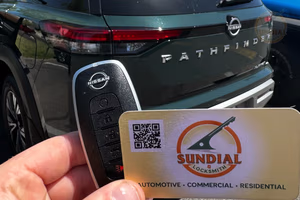 OEM Car Key Replacement: When It Matters and When It Doesn't A locksmith technician performing oem car key replacement programming on an SUV in a sunny Arizona parking lot