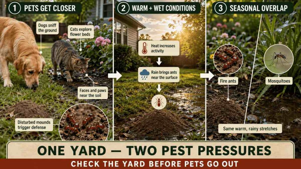 Are Fire Ants Dangerous to Pets? What Texas Homeowners Should Know 1 Are Fire Ants a Real Concern for Pets in Texas
