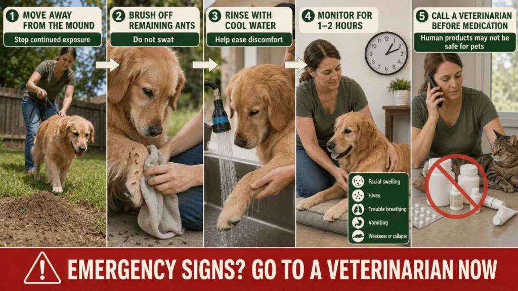 Are Fire Ants Dangerous to Pets? What Texas Homeowners Should Know 4 What Should I Do Right Away If My Pet Is Stung