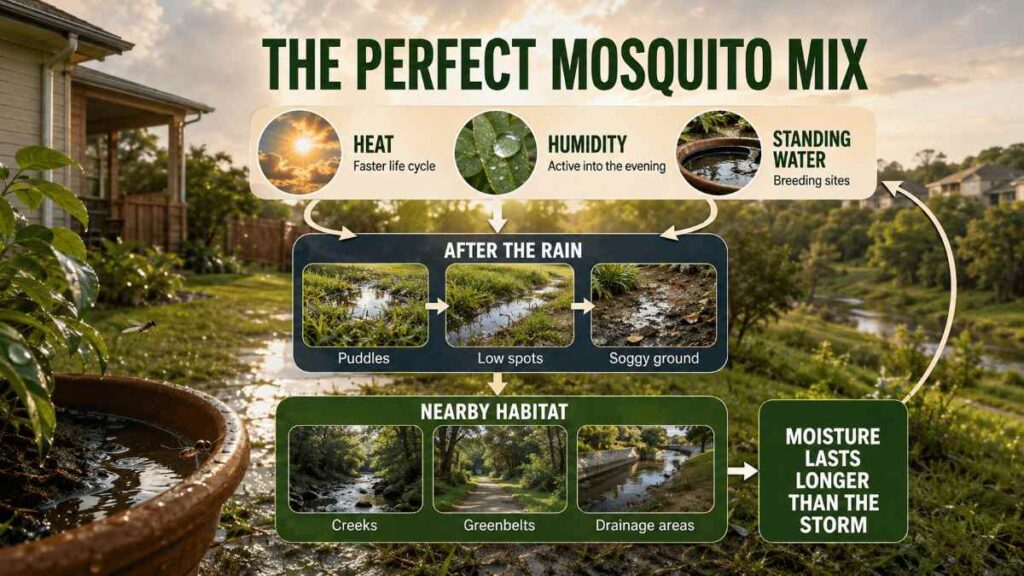 Why San Antonio Has Such a Bad Mosquito Season (and How to Fight Back) 1 Why Is Mosquito Season So Bad in San Antonio
