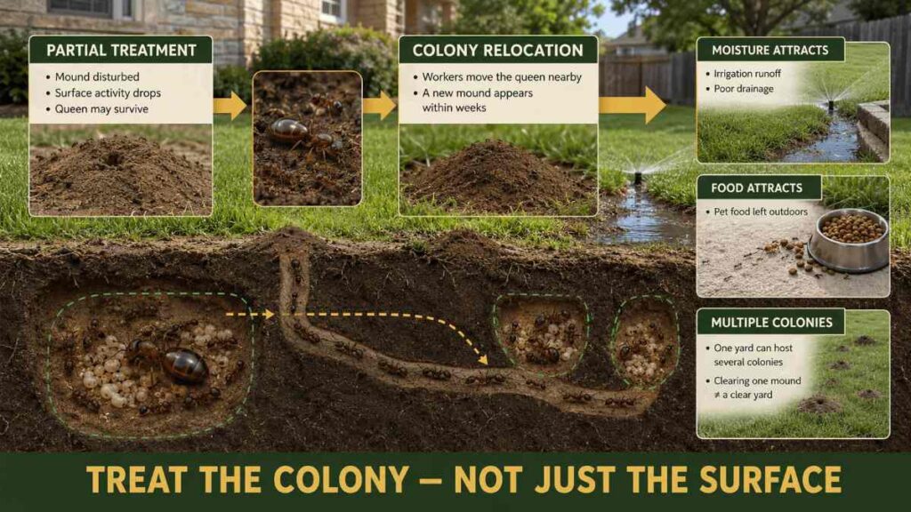 Fire Ants in Texas: What Every Homeowner Needs to Know 4 Why Fire Ants Keep Coming Back