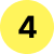 Termites 4 Yellow circle with number 4, representing a list or step in San Antonio termite and pest control services.