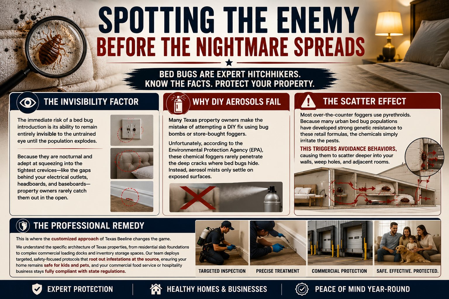 Texas Bed Bug Blueprint: Identification, Myths, and Professional Protection 1 Texas Bed Bug Blueprint: Identification, Myths, and Professional Protection